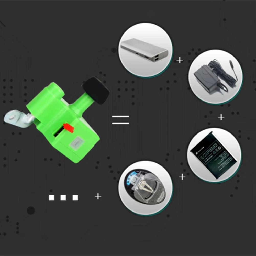 Зарядное устройство с двумя USB-портами для смартфона зеленое