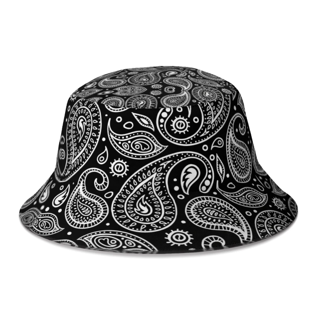 

2022 New Summer Bandana Bucket Hats for Unisex Streetwear Foldable Bob Fishing Fisherman Hat Fedoras Cap