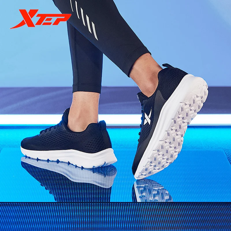 Xtep Men Running Shoe Men Lightweight Mesh Shock Absorption Sports Running Shoes Men's Casual Leisure Sneakers 880119115056