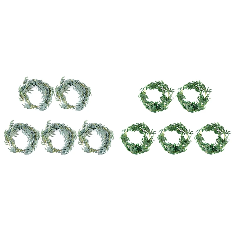 

5Pcs Artificial Plants Willow Leaves Wreath Vines For Wedding Birthday Patio Table Wall Ceiling Decor 200Cm