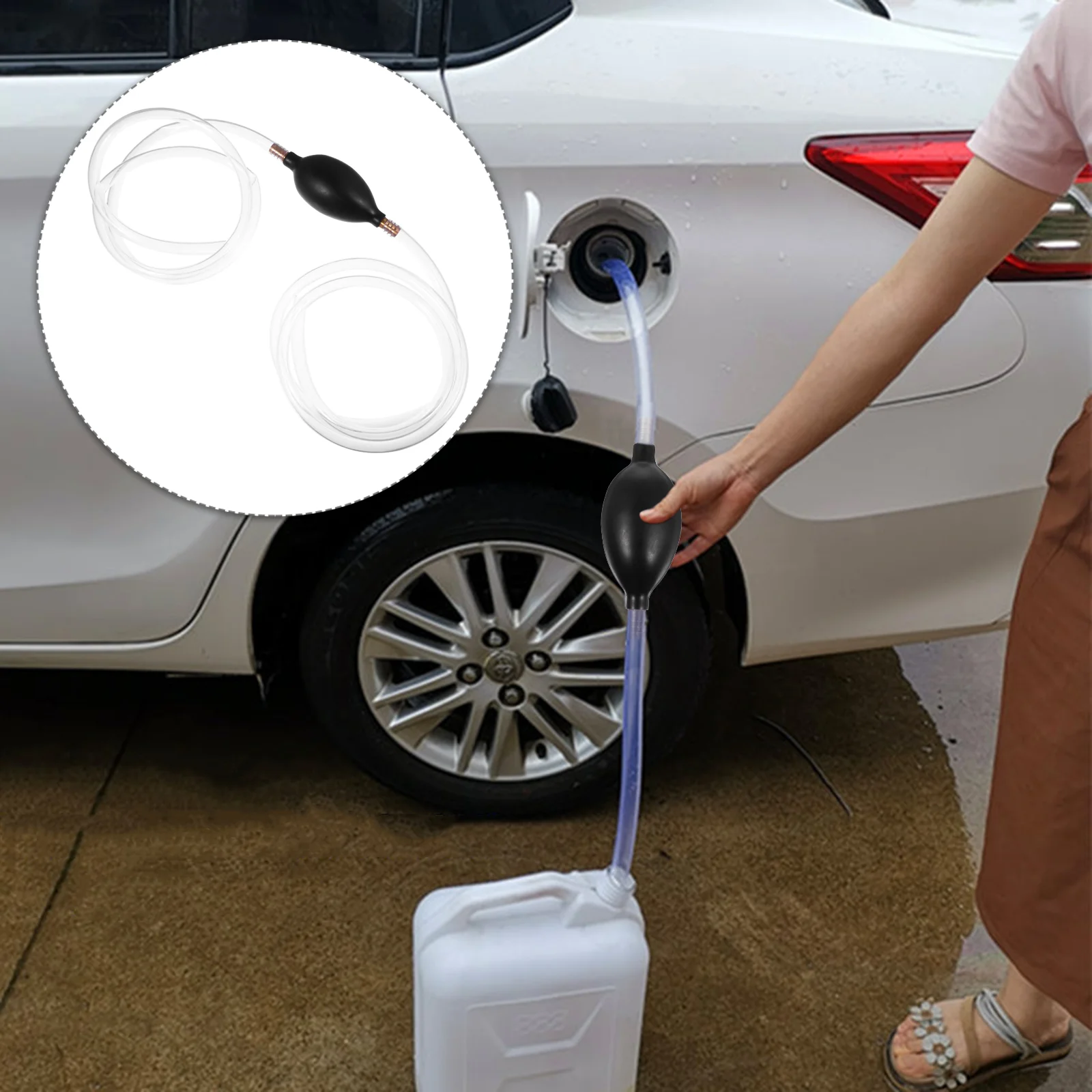 

Fuel Oil Extractor Liquid Transfer Pump Portable Manual Car Pvc Fish Tank