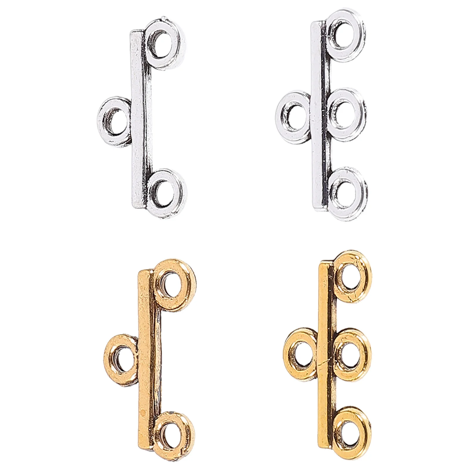 40 Pcs Chain Buckle Necklace Connecting Clasp Connectors Jewelry Clasps Magnetic DIY Craft Bracelet Alloy