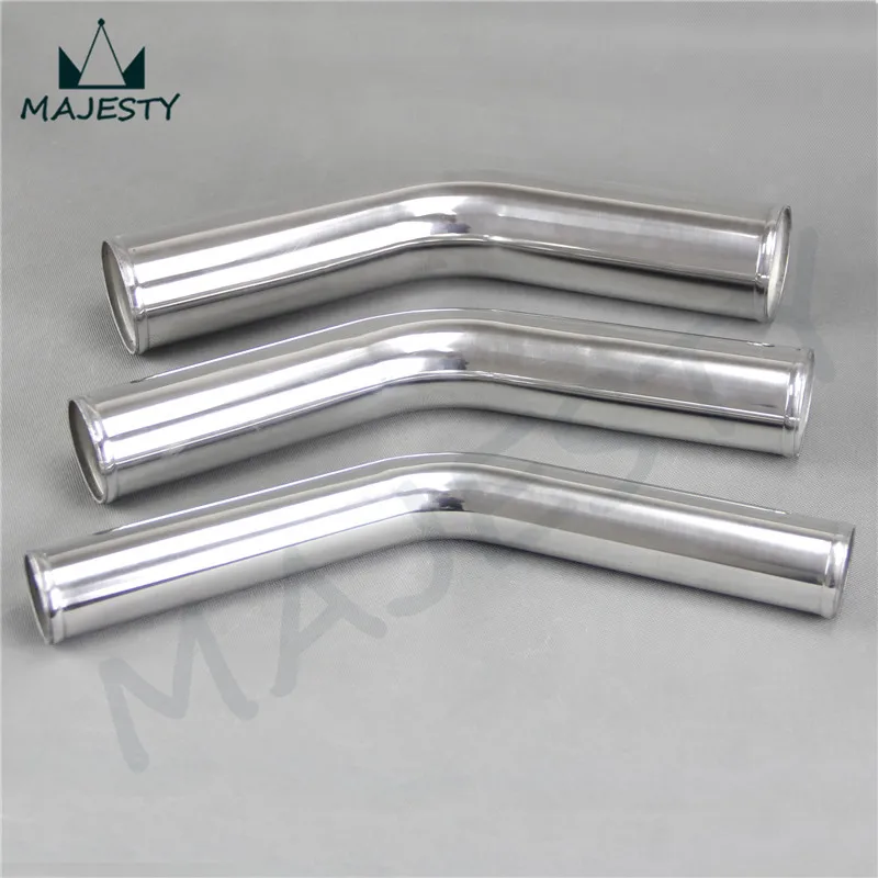 

76mm 3" inch 45 Degree Aluminum Turbo Intercooler Pipe Piping Tubing Length 300mm