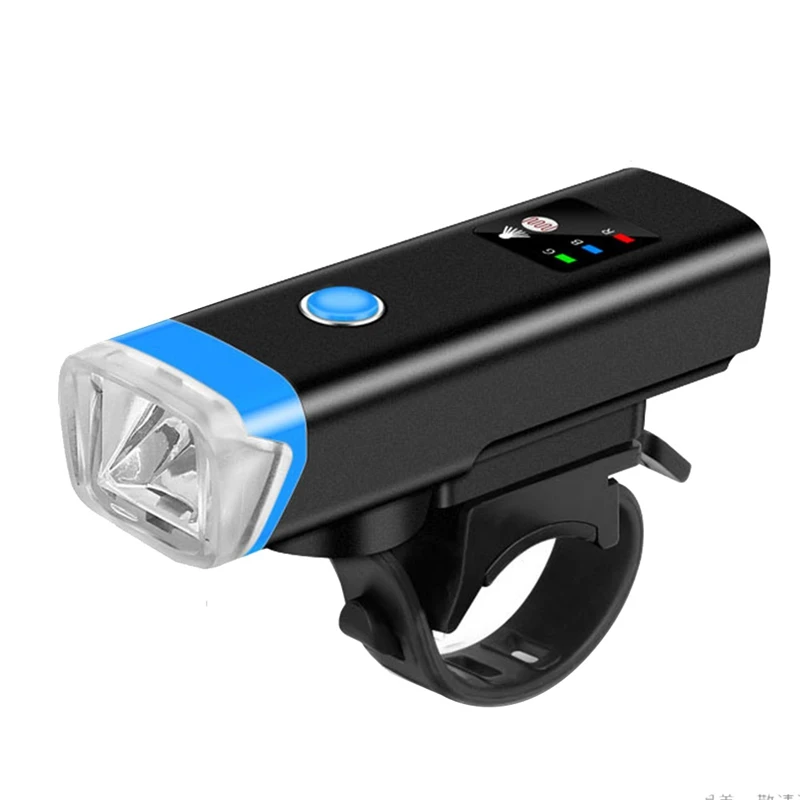 

1 Piece Bicycle Front Lights 2400Mah Super Bright USB Rechargeable Set LED Mount Bike Lights Waterproof Headlight Flashligh Horn
