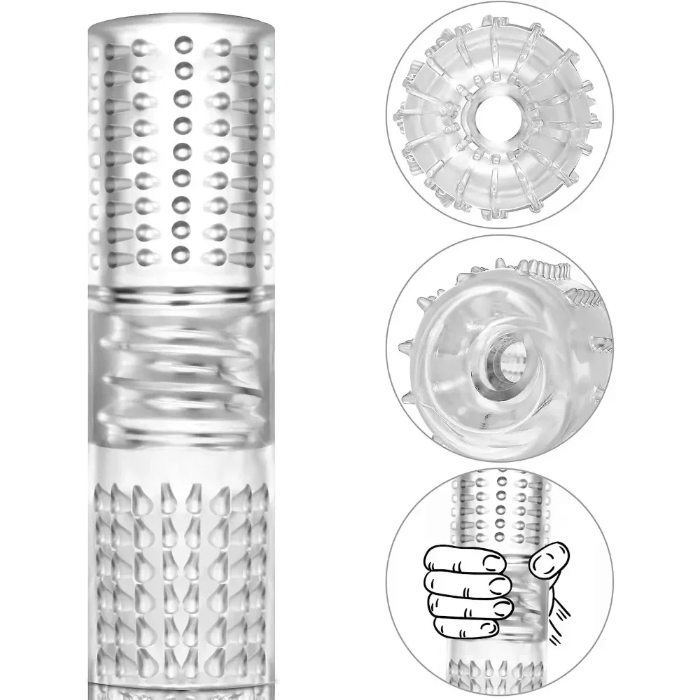 Прозрачные прямые мужские чашки-мастурбаторы упражнения на полосу реалистичное