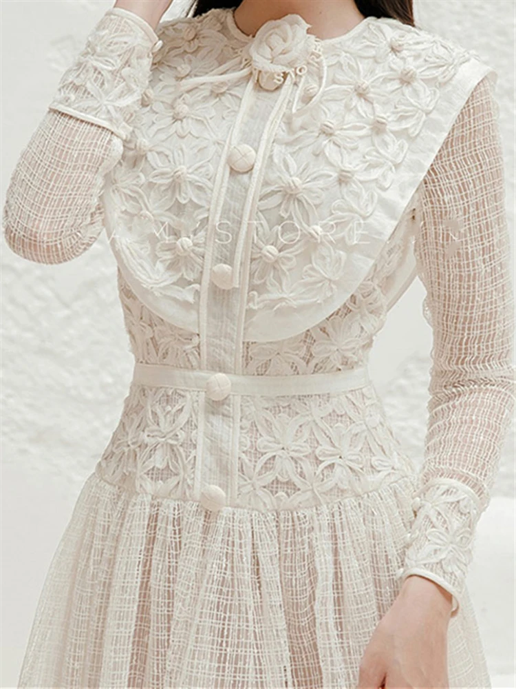 Женское винтажное платье с длинным рукавом элегантное модельное высокой талией