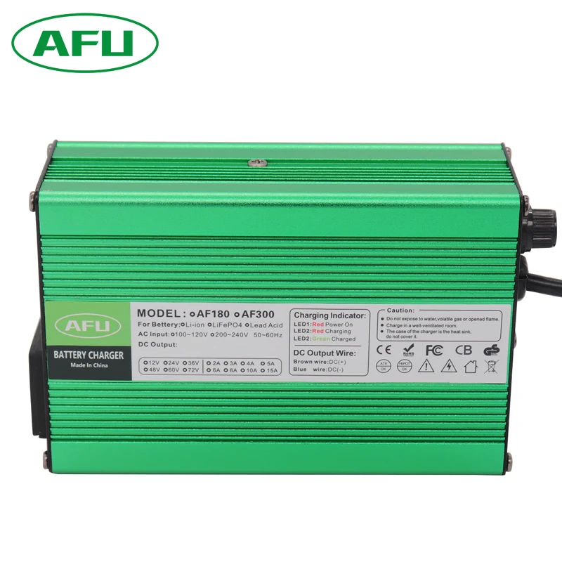 58.4V  4A Intelligent LifePO4 Battery Charger For 16S 48V 51.2V Lifepo4 Battery