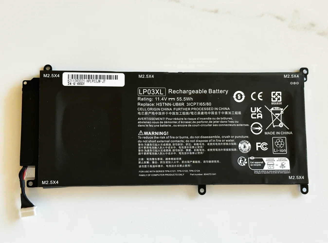 LP03XL Аккумулятор для ноутбука HP Envy 15-ae015TX Series LP03048XL HSTNN-DB6X HSTNN-DB7C HSTNN-UB6R TPN-C121 11 4 В 48WH