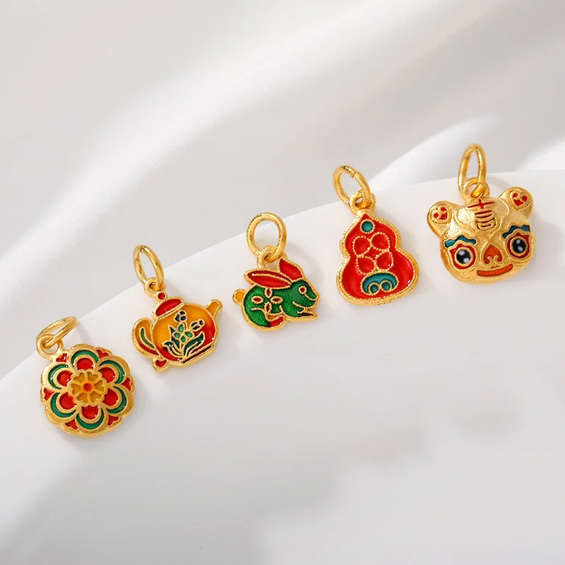 

2 шт., эмалированные подвески из цинкового сплава