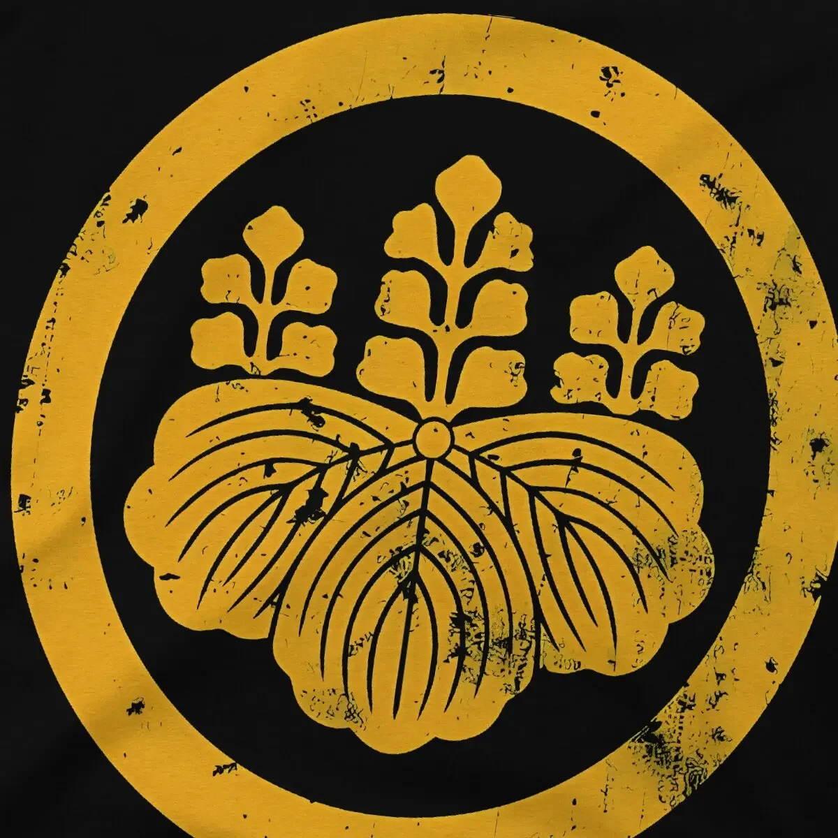 Toyotomi Мужская футболка с логотипом Japanese Clan Crest топы круглым вырезом тканевая