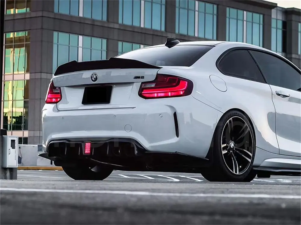 Праймер из углеродного волокна в стиле PSM черный спойлер для BMW 2 серии F22 F87 M2 2014-2019