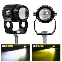 60w super bright motorcycle led headlight bifocal lens headlamp spotlights for car atv suv driving foglight auxiliary spotlight
