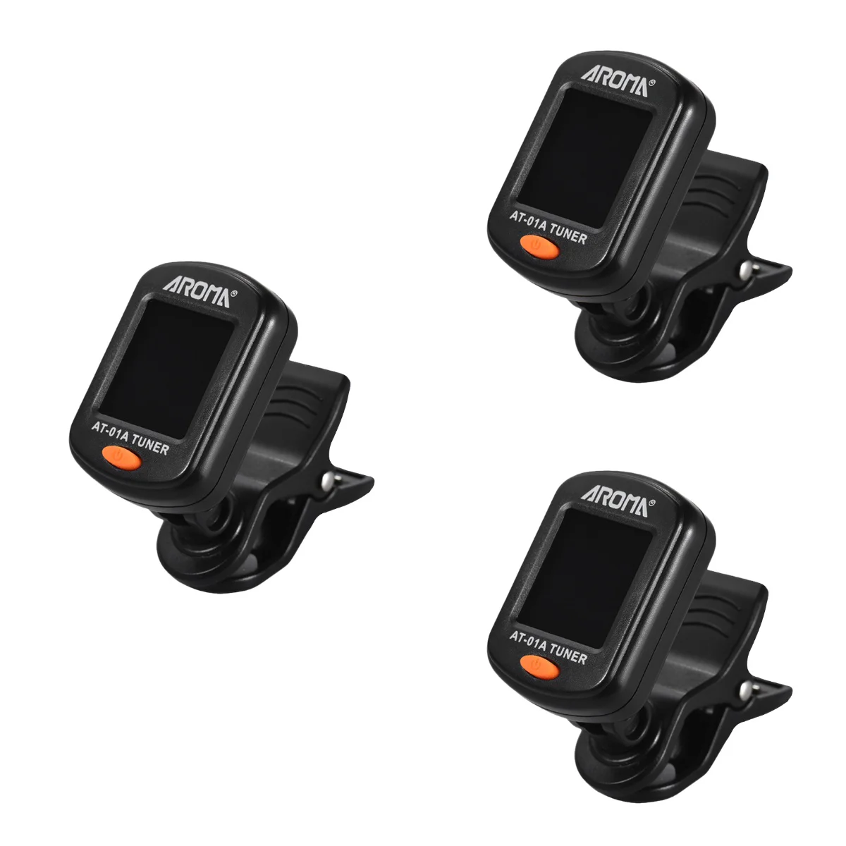 

3pcs Guitar Tuner Ukulele Violin Universal Multiple Use Electronic Tuner