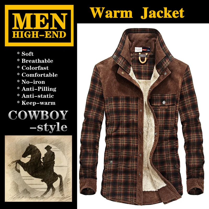 

Куртка в ковбойском стиле, высококачественное Мужское пальто, зимняя сохраняющая тепло, Повседневная модная, благородная, мягкая, дышащая, ...