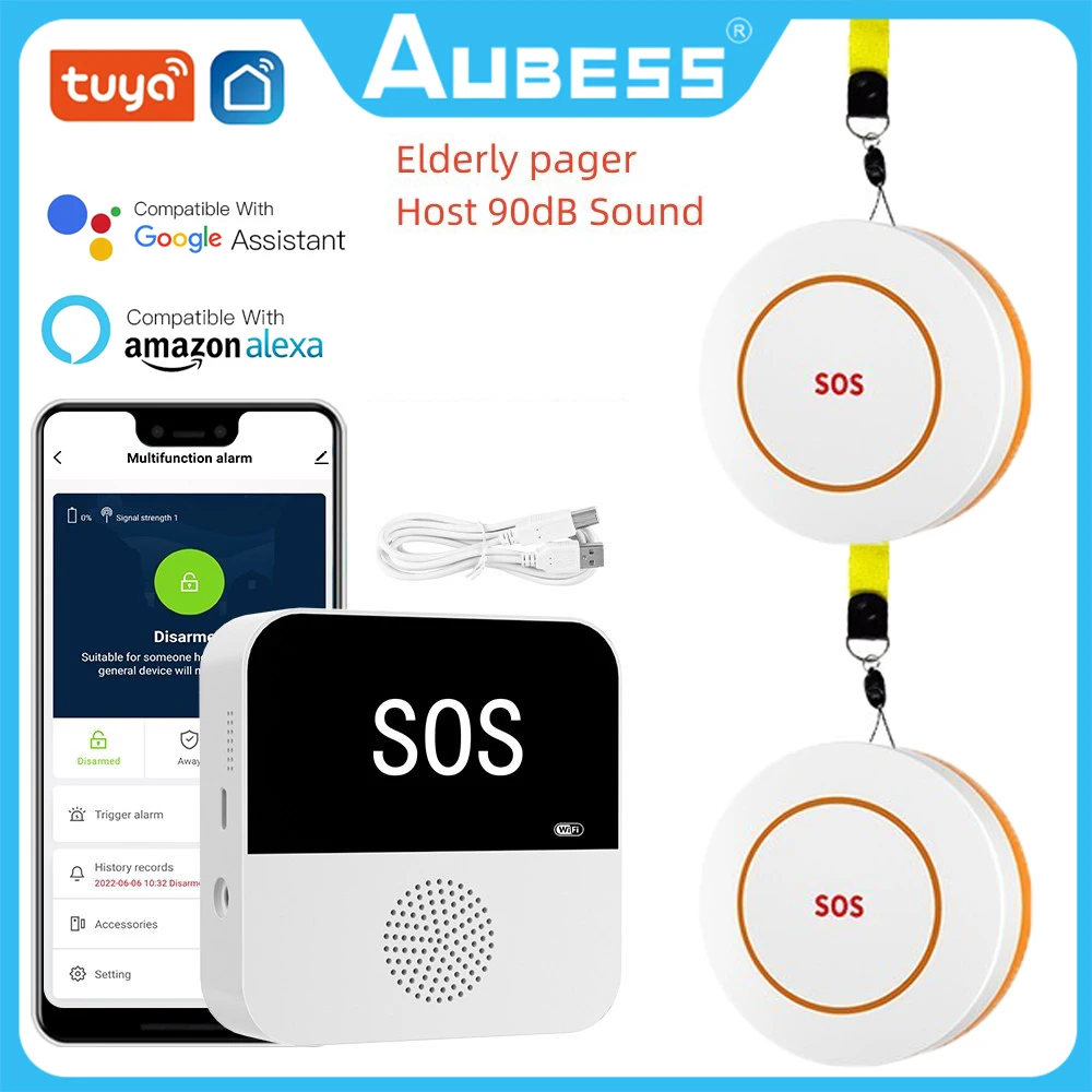 

Система сигнализации Tuya с поддержкой Wi-Fi, SOS, 433 МГц