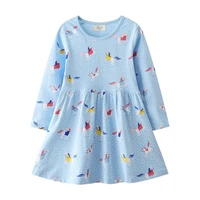 jumping meters new arrival autumn spring girls dresses horse print fashion princess long sleeve dresses toddler kids costume