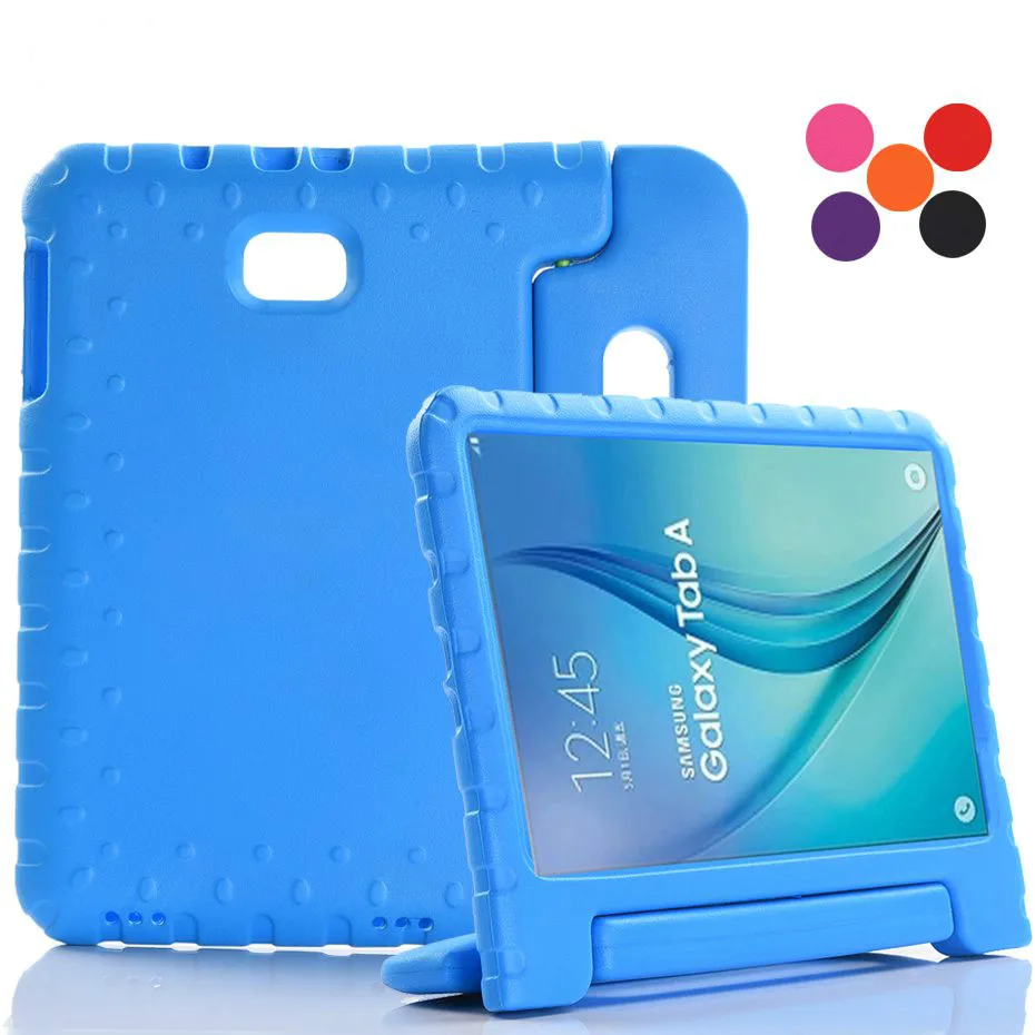 

For Samsung Galaxy Tab A 10.1'' T580 T585 Case Shock Proof EVA full body stand Kids Safe Silicone cover for SM-T580/585 2016