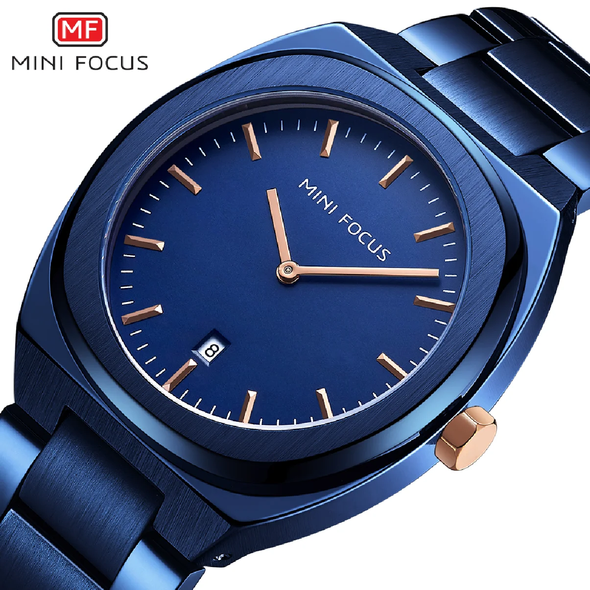 

Мужские часы MINI FOCUS из нержавеющей стали брендовые Роскошные брендовые деловые часы водонепроницаемые кварцевые наручные часы с отображен...
