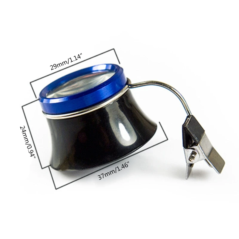 Лупа для очков с клипсой портативная лупа увеличительная линза ювелирные