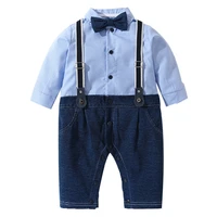 baby boys gentleman outfits suits clothing spring and autumn children one piece rompers baby boy clothes