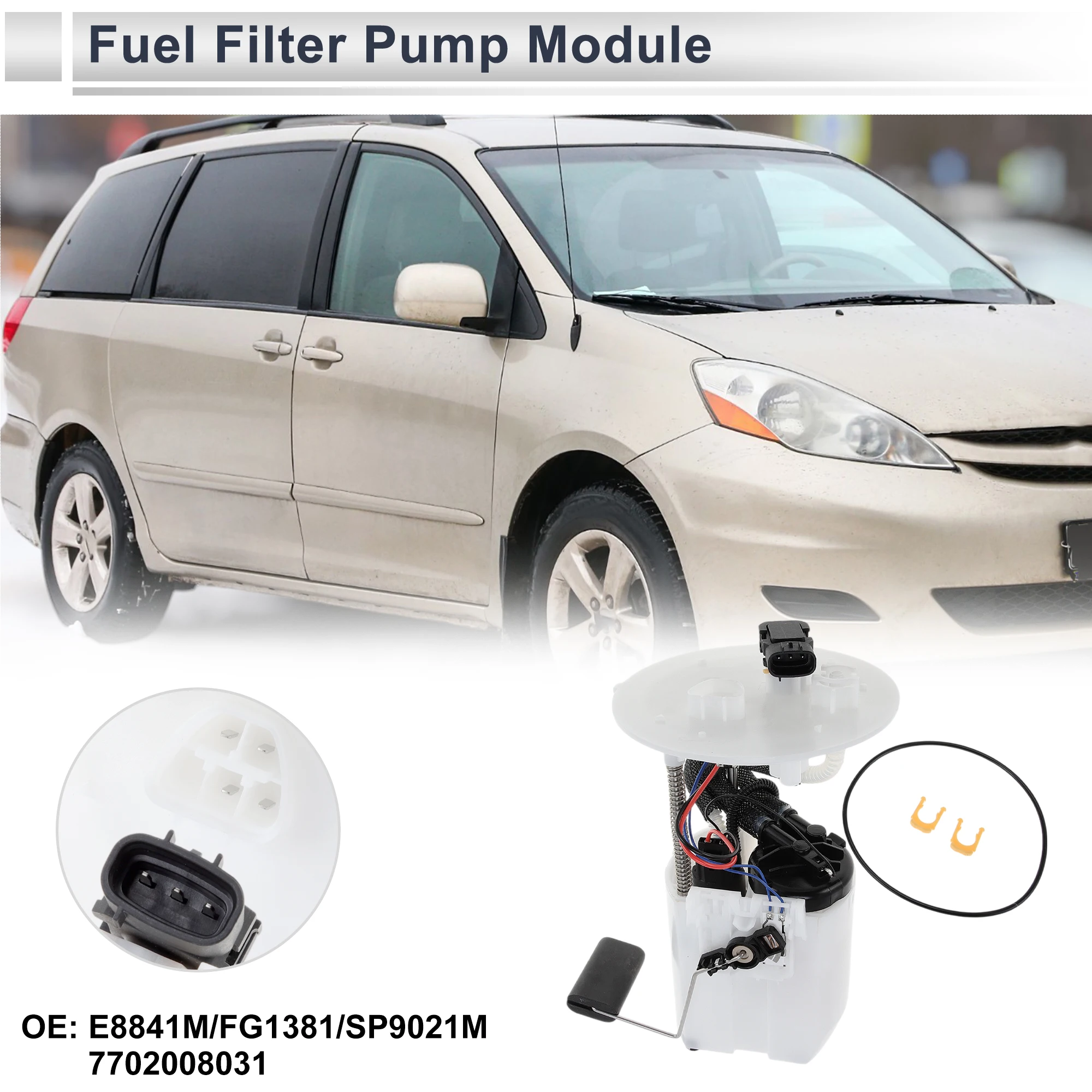 Топливный насос X Autohaux в сборе для Toyota Sienna 2004-2006 CE V6 3.3L Benzyna 3MZFE Mini Cargo Van No 77020-08031