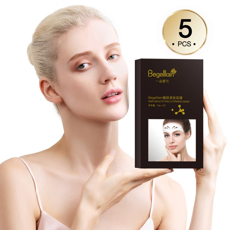 

Begelllain 5PCS Forehead Line Remova Patch Anti-wrinkle Stickers Anti-aging Moisturizng Beauty Firming Forehead Mask Skin Care