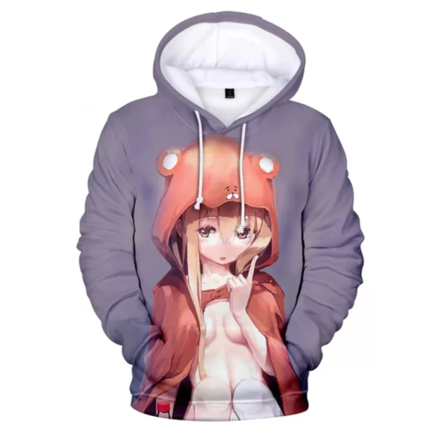 

Aikooki 3D Аниме Himouto! Толстовка с длинным рукавом для мужчин и женщин, Модный свитшот Умару-Чан в стиле хип-хоп для мальчиков и девочек