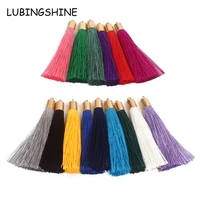 10pcslot mixed cotton silk tassel for earrings charm pendant satin tassel diy jewelry making findings material decoration