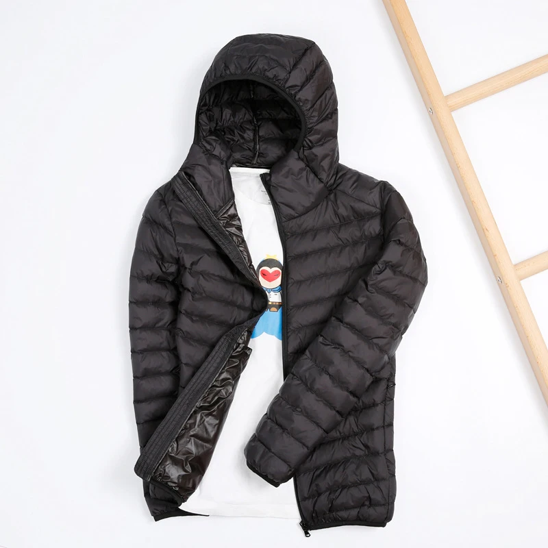 Мужская Всесезонная Ультралегкая упаковочная пуховая куртка водонепроницаемая