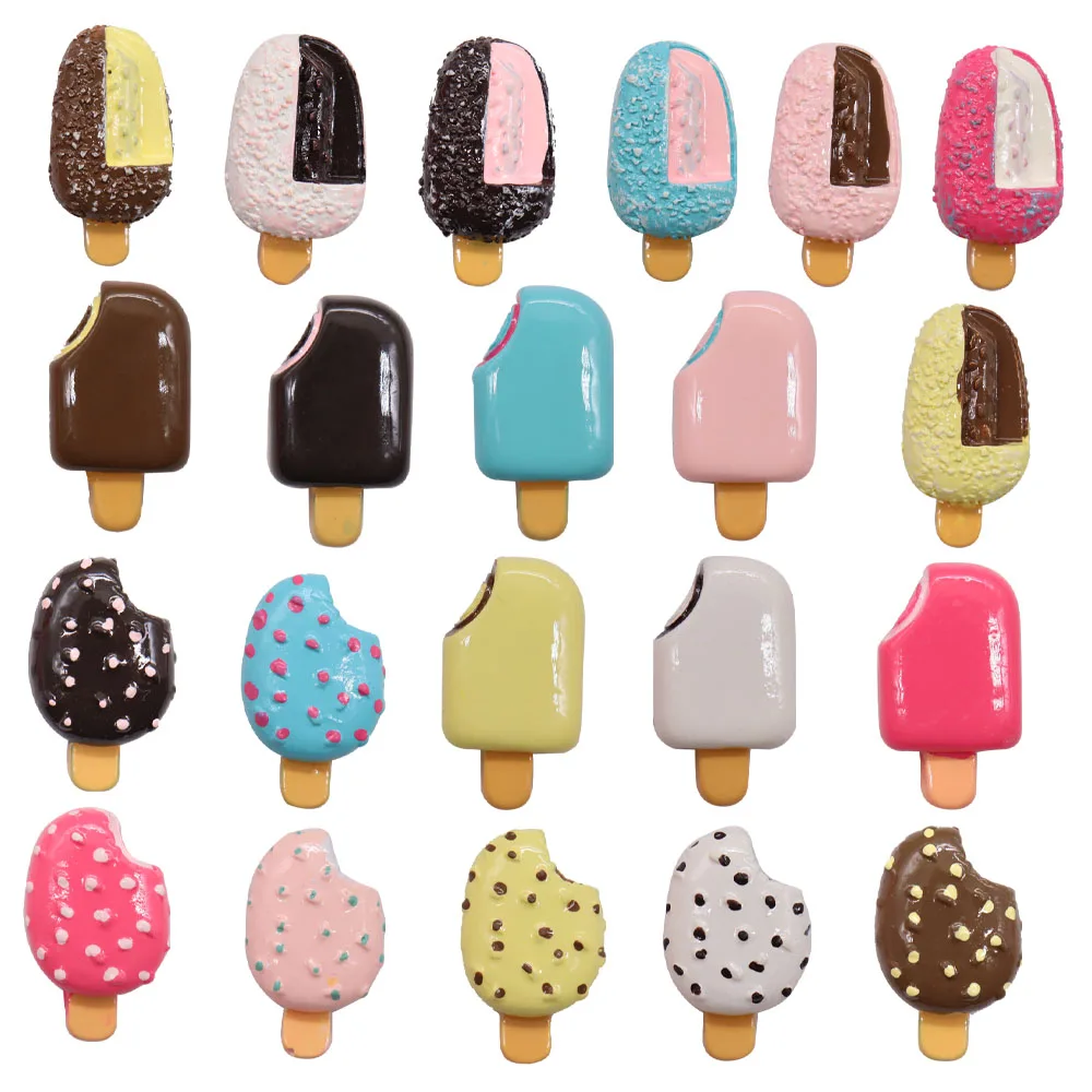 

1-7 шт., резиновые подвески для обуви в виде мороженого