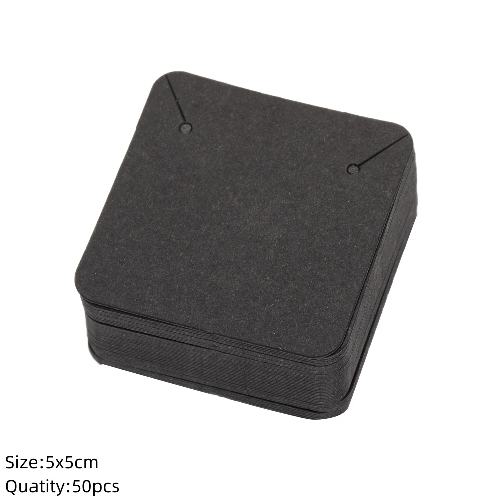 Карточки для украшений из бумаги, коричневые, 50 шт.