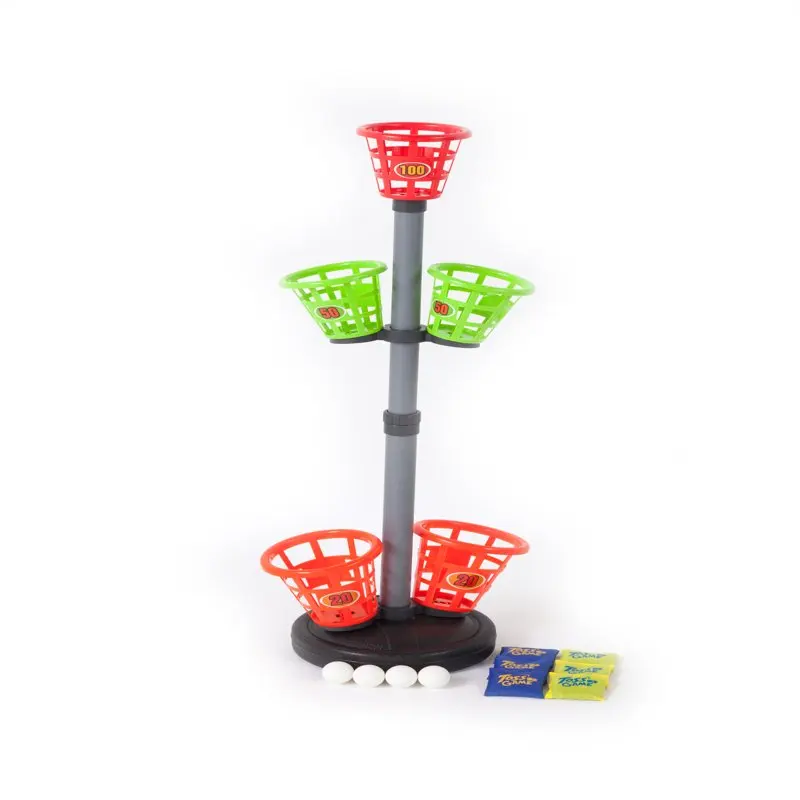 

Precision Basket Tower Toss Indoor/Outdoor Bean Bag Toss , 6ct Water-Resistant Toss Bags, 4ct Ping Pong Balls, 4`