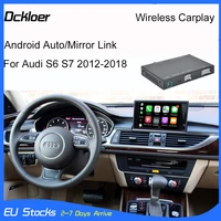 wireless apple carplay interface for audi s6 s7 2012 2018 with mirror link airplay car play android auto functions