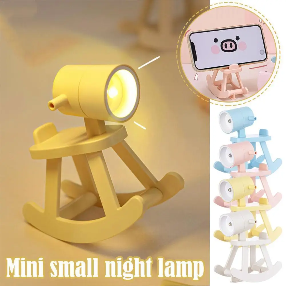 Multifunction Mini Led Desk Lamp Dog Shape Ornaments Home Lights Eye Small Lamp Table Diy Lamps Night D N8k1