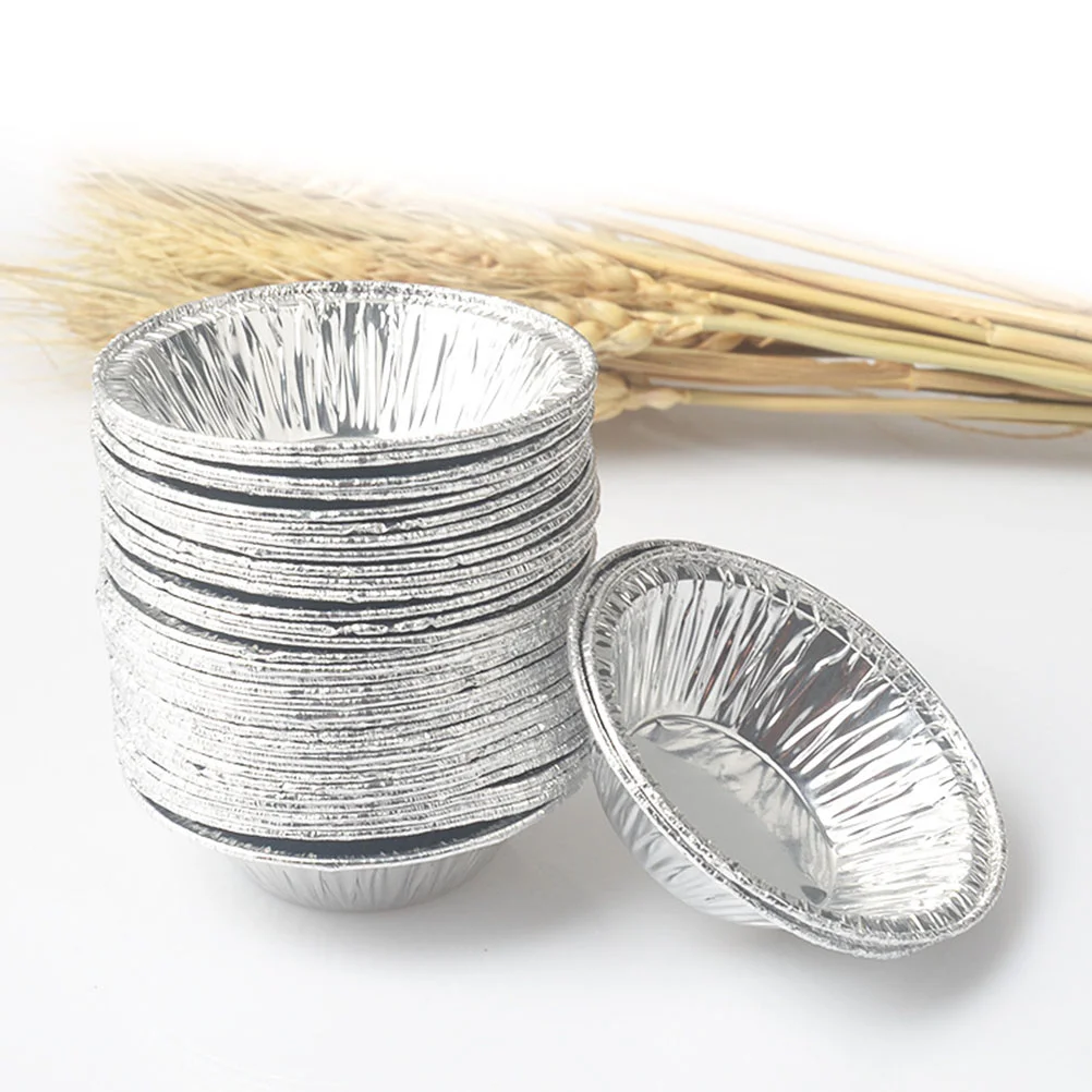 250 шт. одноразовые чашки из алюминиевой фольги жестяная форма для кексов круглые