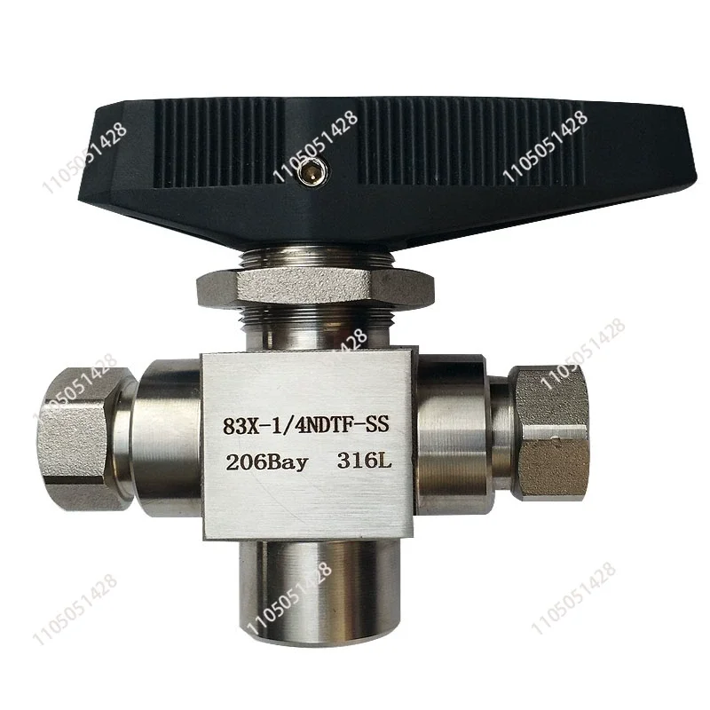 Клапан высокого давления CNG-14NPT 83F, тройник из нержавеющей стали 304, 3-ходовой шаровой кран для газозаправочной станции (art.: 3920dc0107cb2) - 3920dc0107cb2