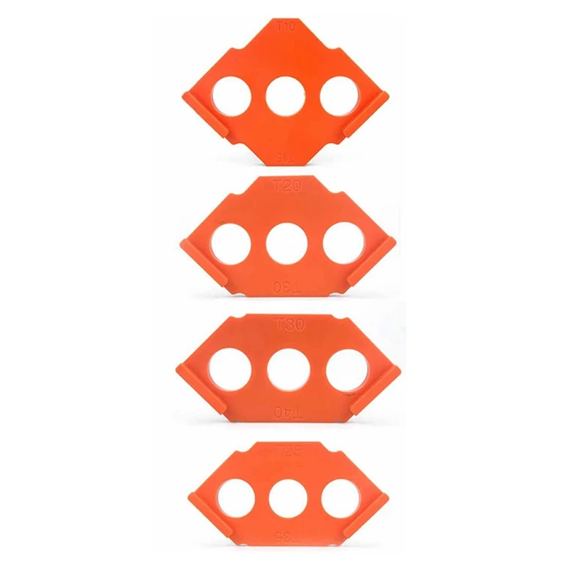 

B50 4 PCS Set Radius Jig Router Templates, High Hardness ABS+CNC Router Jig Template Corners R10-15 R25-35 R20-30 R30-40