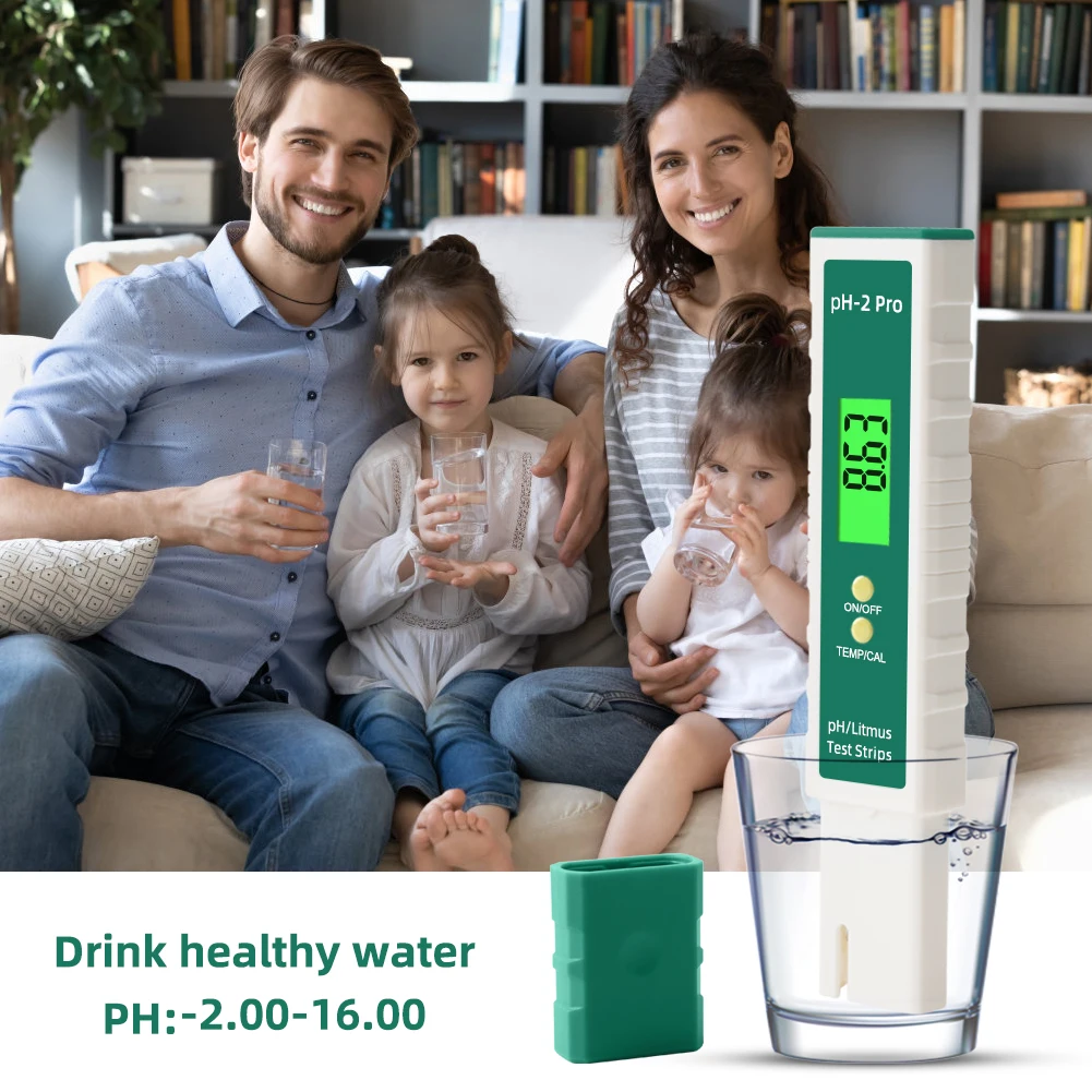 Цифровая ручка для проверки воды PH-2 Pro измеритель проводимости PH/EC/TDS температуры