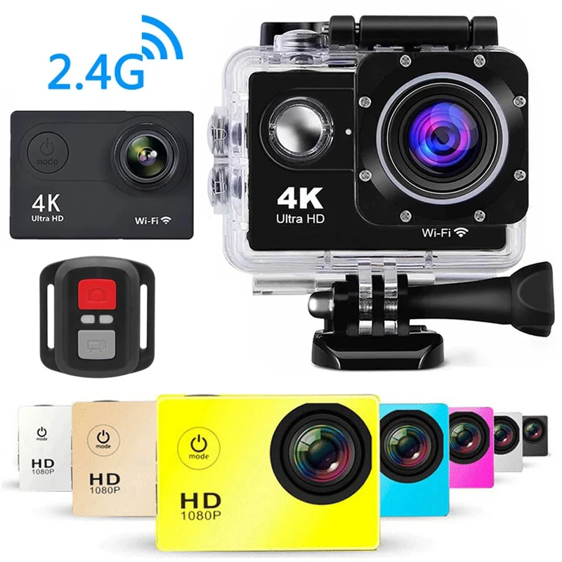 

Экшн-камера 4K Ultra HD, 1080P/30FPS, Wi-Fi, экран 2,0 дюйма, 170D, 30 м