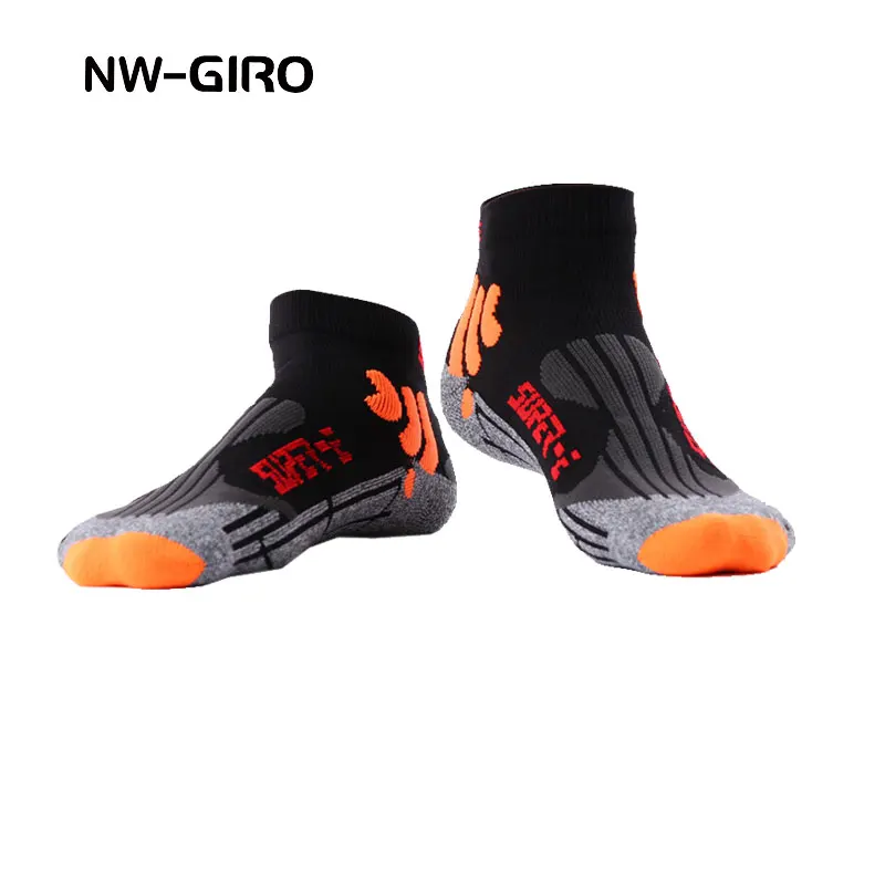 NW-GIRO 2022 Running Socks Men Professional Compression Outdoor Sport Funny Short Brand Anti-slip  woman man black White