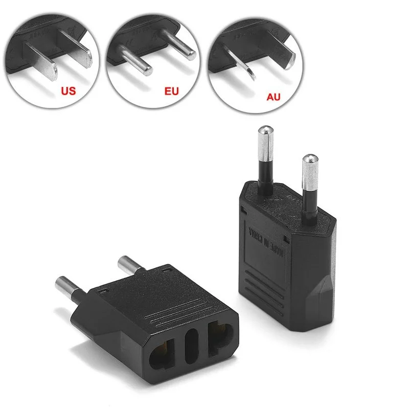 

3000Pcs Mini Portable US EU Au Adapter Power Plug Converter Adapter Adaptor Wall charger Travel Convertor