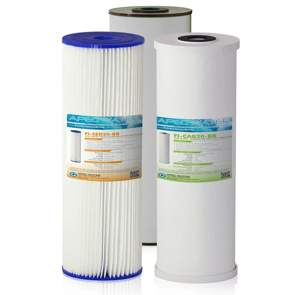 

FILTER-SET-CB3-20BB 20" Whole House Sediment, Iron and Carbon Replacement Filter Set