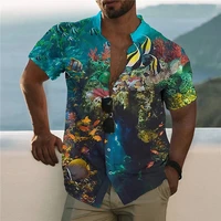 2022 summer mens hawaiian tropical shirt 3d luxury shirt men short sleeve oversized tops tee shirt homme 5xl camiseta hombre