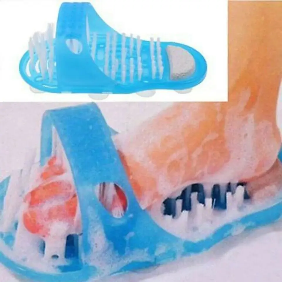 Massage Slippers Foot Cleaner Bathroom Bath Shoes Brush Pumice Stone Foot Remove Dead Skin Foot Care Tool Cleaning