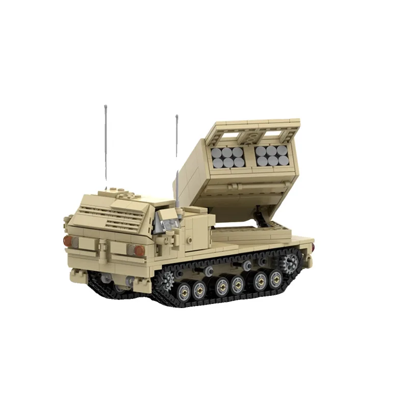 Классическая армия США M270 MLRS армированный автомобиль строительный блок военная