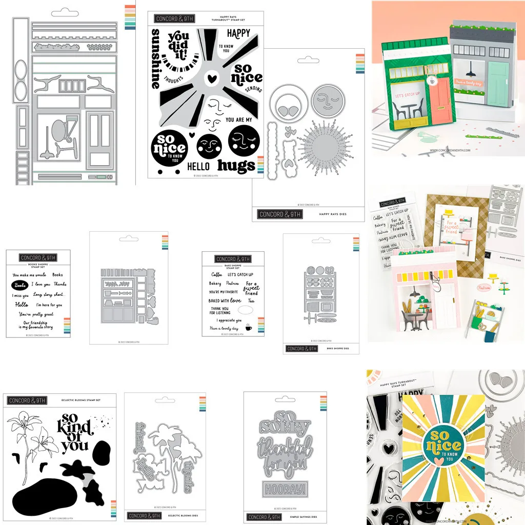 

New Pop-Up Shoppe Die Clear Stamps and Metal Cutting Dies Scrapbook Diary Decoration Embossing Template DIY Make Card Album