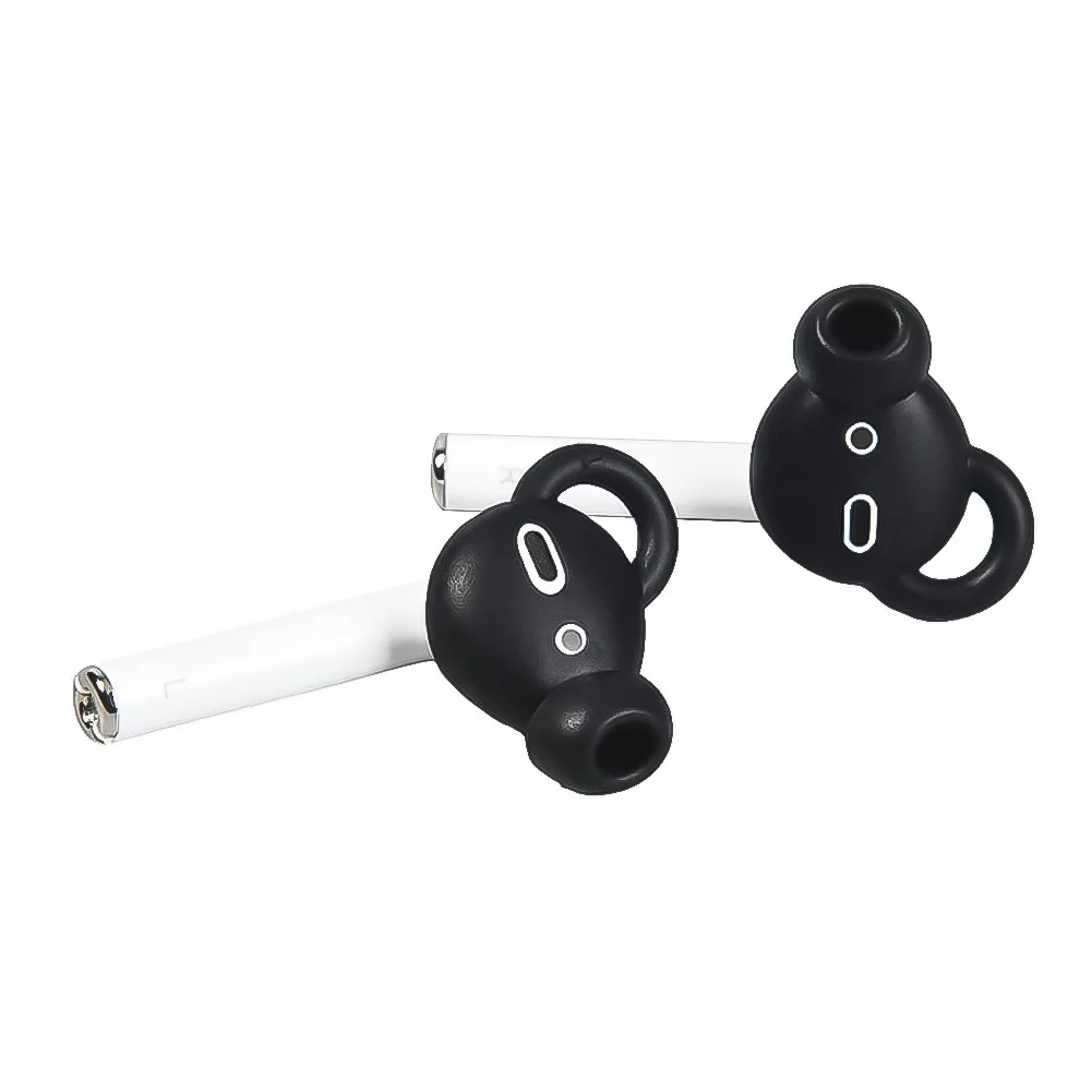 

Skin Friendly Silicone Earbuds for Airpods Secure and Anti Slip Design Black/Pink/Red/Transparent/Blue/Purple/White