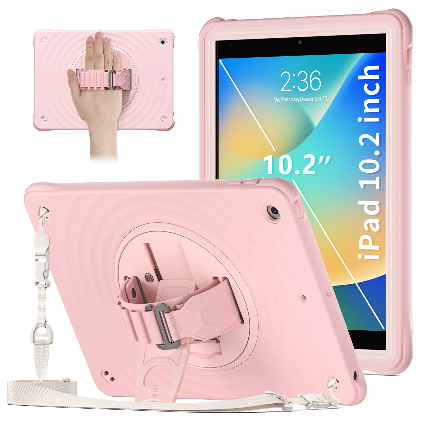 Сверхмощный гибридный чехол для iPad 10 2 2019 2020 2021 7 8 9-го поколения вращающийся на 360