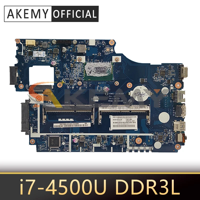 

NB.MFM11.008 NBMFM11008 For Acer E1-532 E1-532G TPM255 E1-572 E1-572G Laptop Motherboard V5WE2 LA-9532P With i7-4500U CPU DDR3L