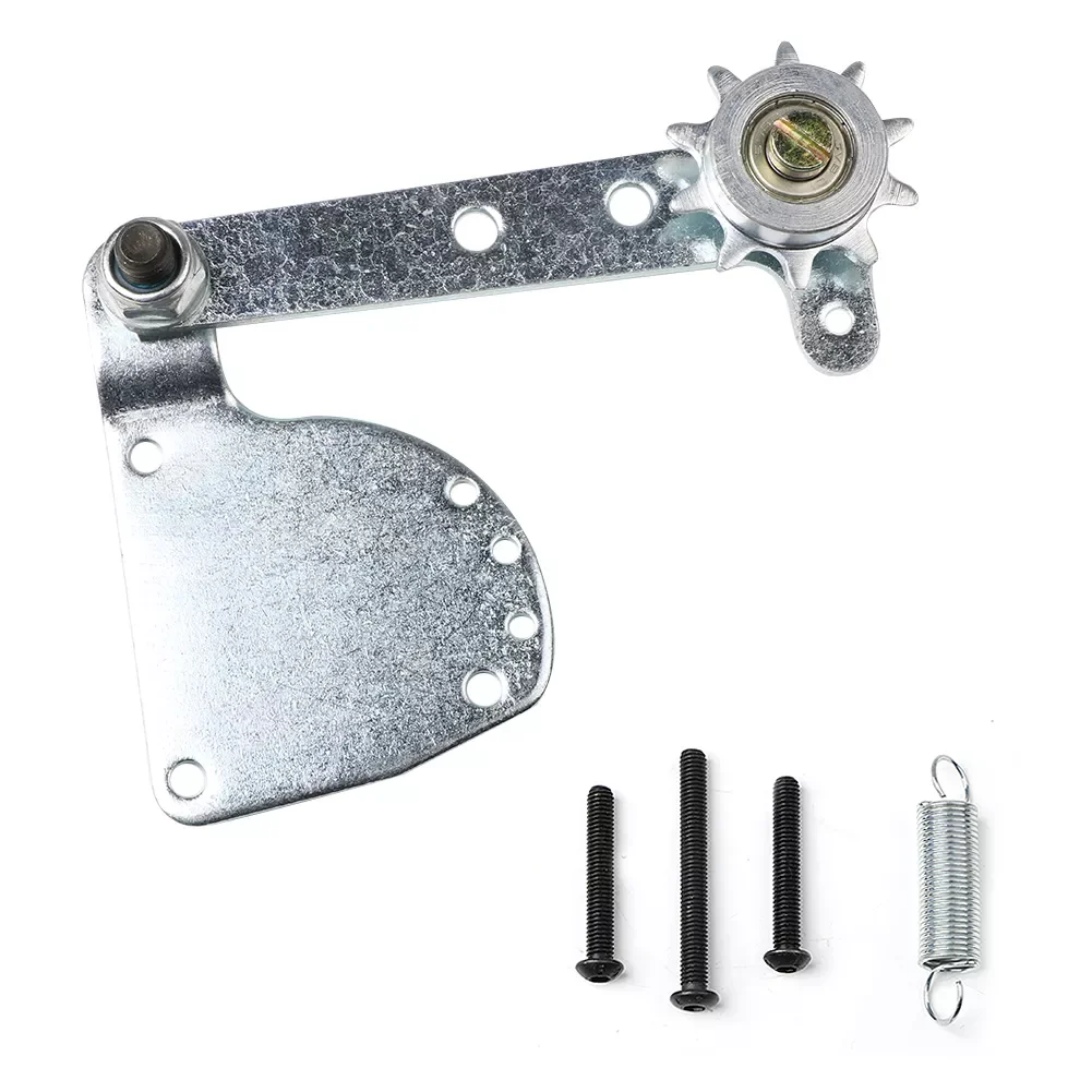 

Spring Loaded Chain Tensioner Quick Release Protector Fix Cleaning Tool Fit For 49cc 50cc 66cc 80cc Engine Motorized Bike Silver